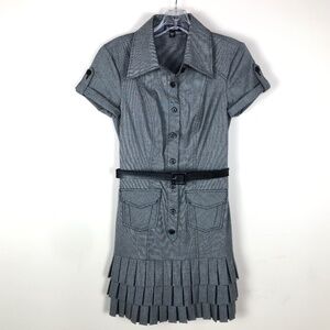 Vintage Bebe Plaza Princess Boss Lady mini Dress Y2K